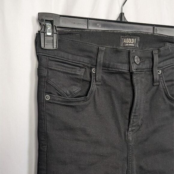 Agolde Sophie Ankle Cropped Skinny Jeans Black Size 25 - Picture 2 of 10